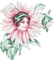 soave woman vintage fantasy flowers sunflowers - png gratis GIF animado