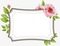 Etiquette fleurie-rose, - png gratuito GIF animata
