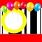 image encre bon anniversaire color effet ballons  edited by me - png gratuito GIF animata