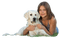 Kaz_Creations  Baby Enfant Child Girl Dog Pup Dogs - gratis png geanimeerde GIF