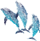 Gif scintillant dauphin - Бесплатный анимированный гифка анимированный гифка