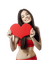 Kaz_Creations Woman Femme Heart Love - kostenlos png Animiertes GIF