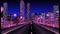 Ночной город - GIF animado grátis