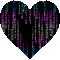matrix trans heart - Безплатен анимиран GIF анимиран GIF