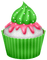 Gâteau Vert Blanc Rose:) - PNG gratuit GIF animé