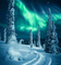 Rena Background Hintergrund Winter Nordlichter - Free PNG Animated GIF