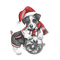 kikkapink dog winter animal animals christmas - bezmaksas png animēts GIF