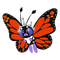 Monarch Butterfree - gratis png animerad GIF