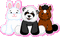 webkinz glitter gif panda horse bunny - Free animated GIF Animated GIF