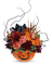 Kaz_Creations  Flowers Vase Plant Halloween Deco - PNG gratuit GIF animé
