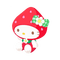Hello Kitty strawberry - kostenlos png Animiertes GIF