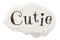 cutie text decor Bb2 - PNG gratuit GIF animé
