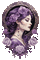 fantasy woman violet - GIF animado gratis GIF animado