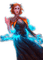 Rena blue Fantasy Woman Girl - besplatni png animirani GIF