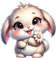 st. Valentine hare  by nataliplus - gratis png animeret GIF