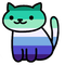 Gay cat - zadarmo png animovaný GIF