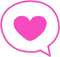 heart speech bubble - PNG gratuit GIF animé