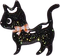 black cat - bezmaksas png animēts GIF
