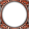 soave frame circle ornament vintage art deco brown - Free PNG Animated GIF