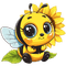 ♡§m3§♡ kawaii yellow bee cute spring - бесплатно png анимированный гифка
