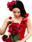woman with flowers bp - zdarma png animovaný GIF