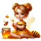 Little Girl - Honey -Bee - gratis png geanimeerde GIF