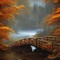 Autumn Bridge - png gratis GIF animasi