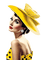 frau, woman, femme, vintage - PNG gratuit GIF animé