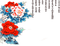 soave deco oriental flowers text blue orange - png gratis GIF animado