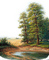 Landschaft, Bäume, Teich, Landscape
