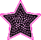 black n pink star - Zdarma animovaný GIF animovaný GIF
