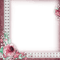 soave frame vintage lace flowers pink green - PNG gratuit GIF animé