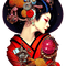 kikkapink surreal woman geisha - gratis png animerad GIF