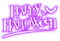 Happy Halloween.Text.Purple.White - ilmainen png animoitu GIF