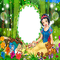 snow white frame blanche neige cadre - Free PNG Animated GIF