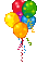 birthday balloons gif - Бесплатный анимированный гифка анимированный гифка