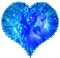 Coeur bleuté - GIF animé gratuit GIF animé