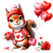 st.Valentine squirrel by nataliplus - бесплатно png анимированный гифка