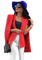 Woman France Blue White Red - Marina Yasmine - 免费PNG 动画 GIF