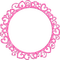 Hearts.Circle.Frame.Pink - png gratis GIF animado