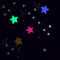 Falling colored stars - GIF animate gratis GIF animata