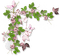 Green pink flowers deco [Basilslament] - GIF animé gratuit