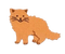 orange cat sticker - darmowe png animowany gif