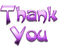 Kaz_Creations Deco  Logo Text Thank You  Purple