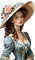 Женщина в шляпе винтаж - png gratis GIF animasi