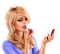 Femme qui se maquille - png gratis GIF animado