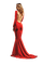 kikkapink woman red dress - gratis png animerad GIF