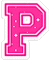 Kaz_Creations Animated Alphabet Pink P - GIF animado gratis GIF animado
