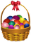 Kaz_Creations Easter Deco Eggs In Basket - kostenlos png Animiertes GIF