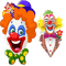 Kaz_Creations Cartoon Baby Clown Circus - darmowe png animowany gif
